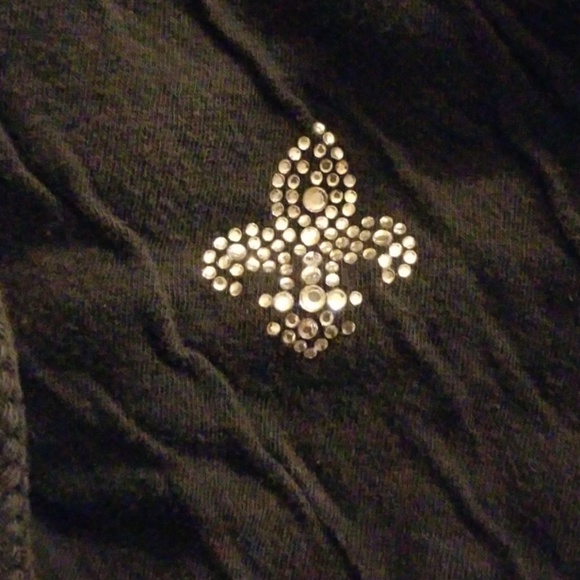 Royal Plush Fleur De Lis hoodie sweatshirt - Picture 2 of 4